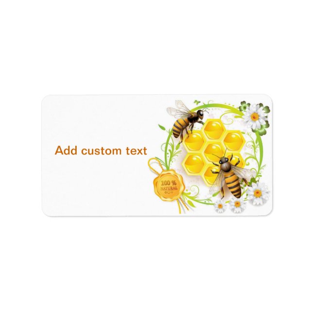 Etiqueta Personalizado Apairist de Honey Bee Beekeeper (Frente)