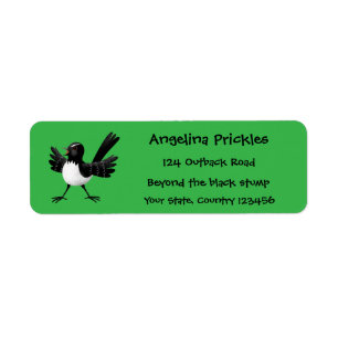 Etiqueta Personalizado australiano Willie Wagtail
