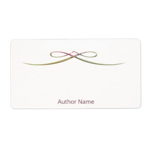 Etiqueta Personalizado autografiado por la placa de autor