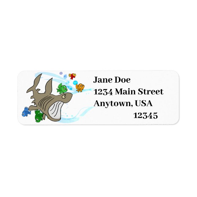 Etiqueta Personalizado Basking Shark (Frente)