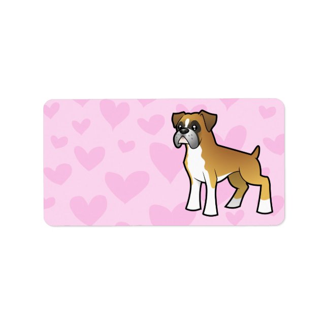 Etiqueta Personalizado Boxer (Frente)