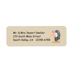 Etiqueta Personalizado Buzzard sobre el sabor del fondo de