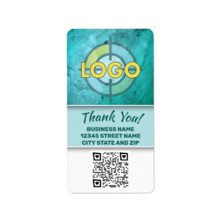 Etiqueta Personalizado de código QR del logotipo de investi