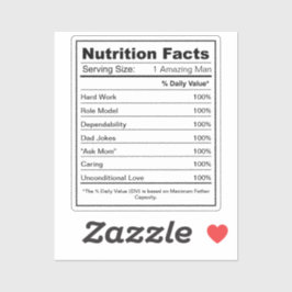 Etiqueta Personalizado de datos de nutrición total