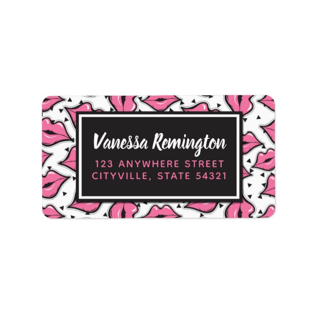 Etiqueta Personalizado de distribuidor de lápiz labial y be (Frente)