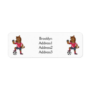 Etiqueta Personalizado de fútbol divertido y divertido