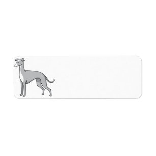 Etiqueta personalizado de galgo italiano 2