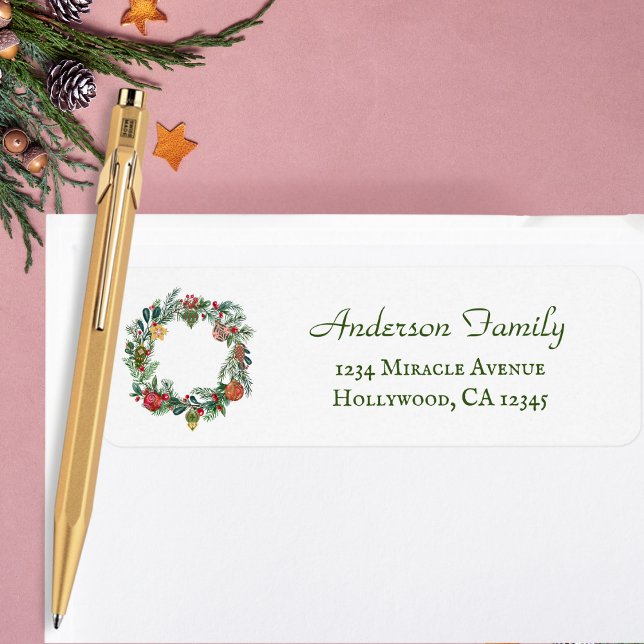 Etiqueta Personalizado de guirnaldas y ornamentos de Navida (Subido por el creador)