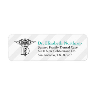 Etiqueta Personalizado de la Oficina Dental