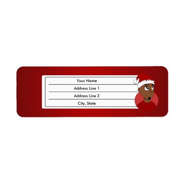 Etiqueta personalizado de navidades (Frente)