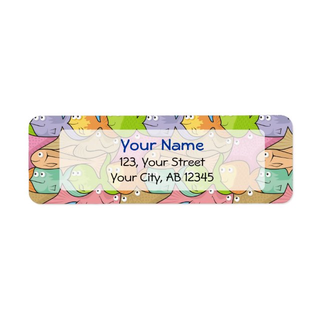 Etiqueta Personalizado de pescado (Frente)