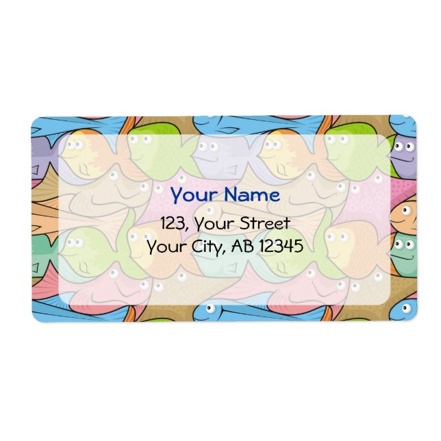 Etiqueta Personalizado de pescado (Frente)