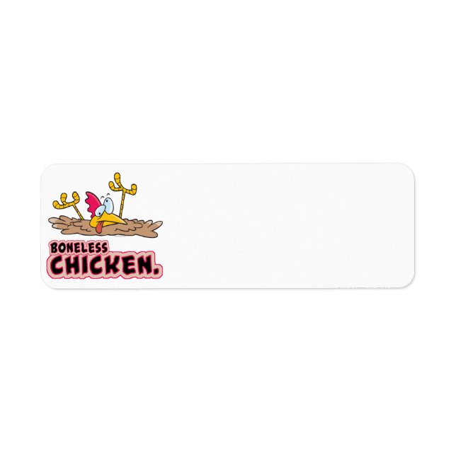 Etiqueta personalizado de pollo humilde (Frente)