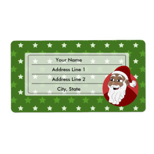 Etiqueta Personalizado de Santa Claus
