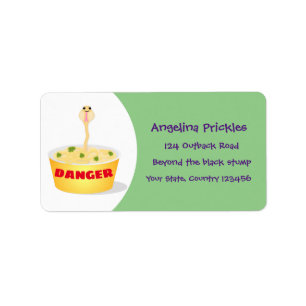 Etiqueta Personalizado de serpientes de fideos de pelo hues