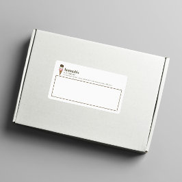 Etiqueta Personalizado de Tienda de Helados de Negocios