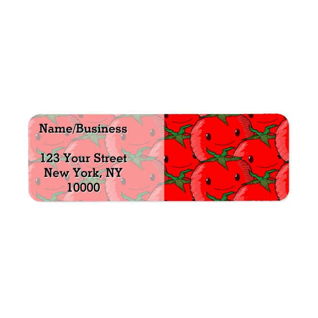 Etiqueta Personalizado de tomate Personalizado (Frente)