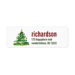 Etiqueta Personalizado de vacaciones de navidades