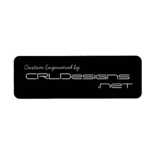 Etiqueta Personalizado diseñado por CRLDesigns.net