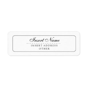 Etiqueta Personalizado elegante Boda llano