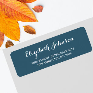 Etiqueta Personalizado Elegante Eucalyptus Dirección de Ret