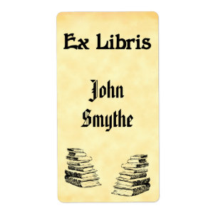 Etiqueta Personalizado Ex Libris Vintage Books Tags