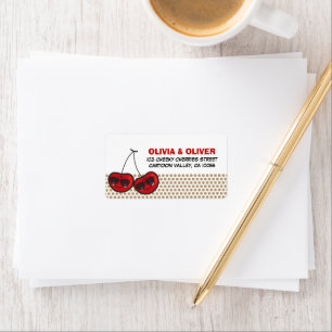 Etiqueta Personalizado Fiesta Guay Cherries Twins Dirección