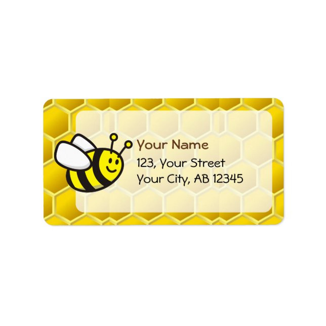 Etiqueta Personalizado Honeybee (Frente)