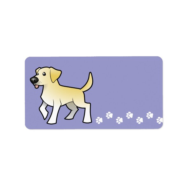 Etiqueta Personalizado Labrador Retriever (Frente)