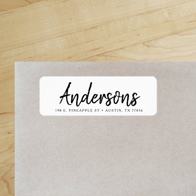 Etiqueta Personalizado | Letras de mano | Familia | Direcci ("Everyday is abundantly beautiful." 
Sincerely Best Wishes from Lucky Design World)