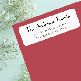 Etiqueta Personalizado Moderno Elegante Dirección de Retorn