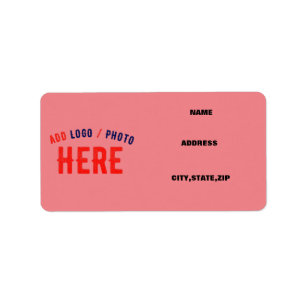 ETIQUETA PERSONALIZADO MODERNO ELEGANTE SALMON PINK VERIFIC