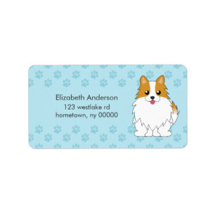Etiqueta Personalizado Pomeranian Puppy