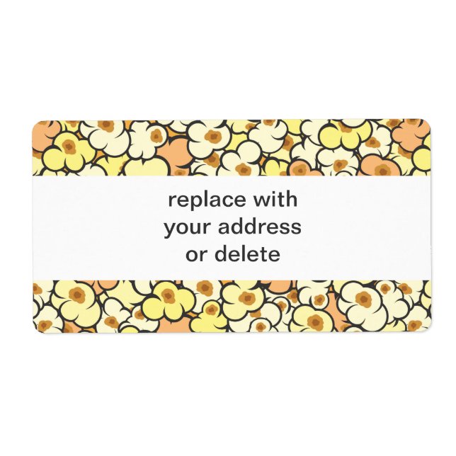 Etiqueta Personalizado Popcorn (Frente)