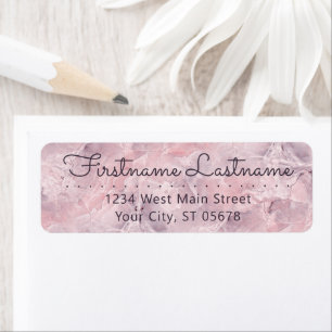 Etiqueta Personalizado Púrpura Elegante Tipografía Elegan