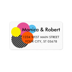 Etiqueta Personalizado Resumen Círculos de espiga de hielo 