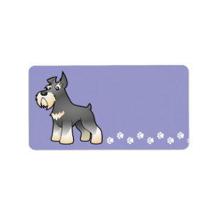 Etiqueta Personalizado Schnauzer