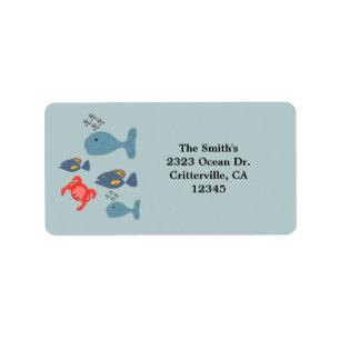 Etiqueta Personalizado Sea Life