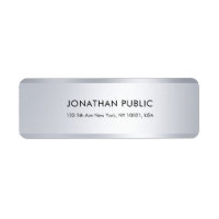 Personalizado Sencilla y Elegante Plantilla Plata 