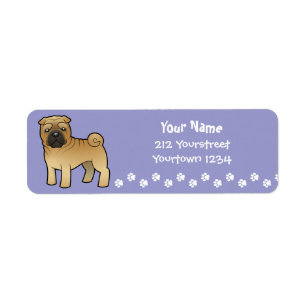 Etiqueta Personalizado Shar Pei