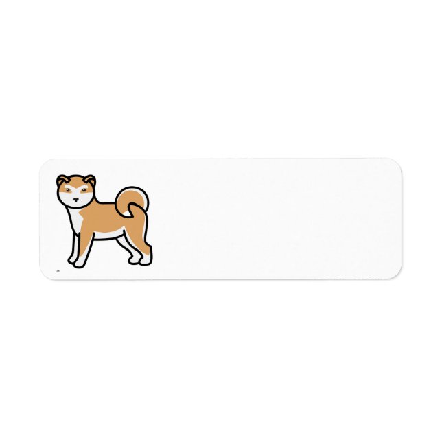 Etiqueta personalizado shiba inu (Frente)