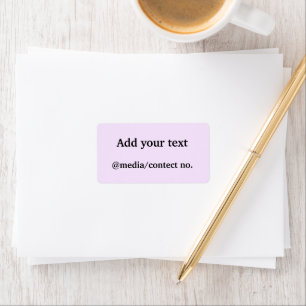 Etiqueta Personalizado simple mínimo y elegante añada sus c