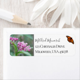 Etiqueta Personalizado Swamp Milkweed Foto Nativa Flor silv
