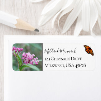 Etiqueta Personalizado Swamp Milkweed Foto Nativa Flor silv