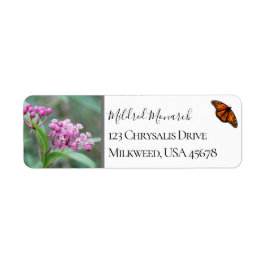 Etiqueta Personalizado Swamp Milkweed Foto Nativa Flor silv