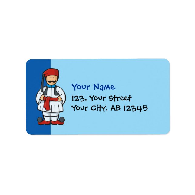 Etiqueta Personalizado Tsolias (Frente)