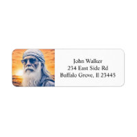 Personalizado Viejo Tío Gracioso Hippie Biker Guy