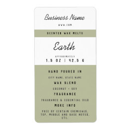Etiqueta Personalizado Wax Melt Labels