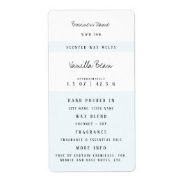 Etiqueta Personalizado Wax Melt Labels