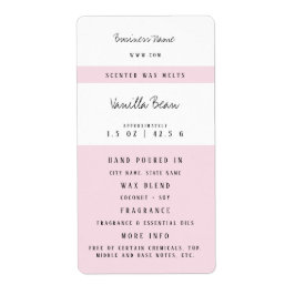 Etiqueta Personalizado Wax Melt Labels